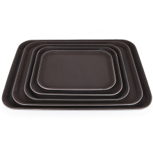 Good Quality Restaurant Kitchen Utensils Rubber Rectangle Anti-slip Food serving tray